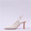Una Healy Teen Spirit Pointed Slingback - Off White Combi